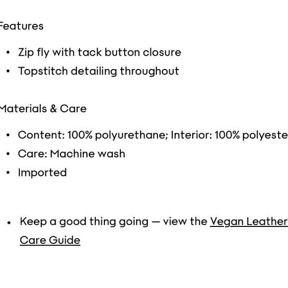 Aritzia⭐️Melina faux leather pants💗New! - Picture 15 of 15